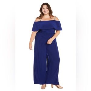 R&M Richard’s Off-Shoulder Women’s Jumpsuit sz 16 NWT